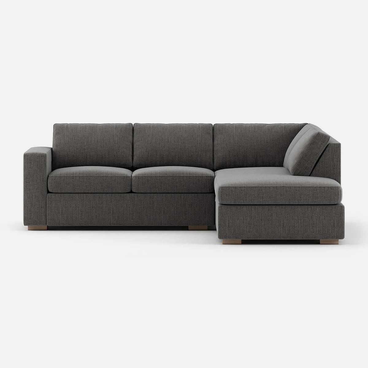 Glozin II Sectional Sofa in Latex—Sand
