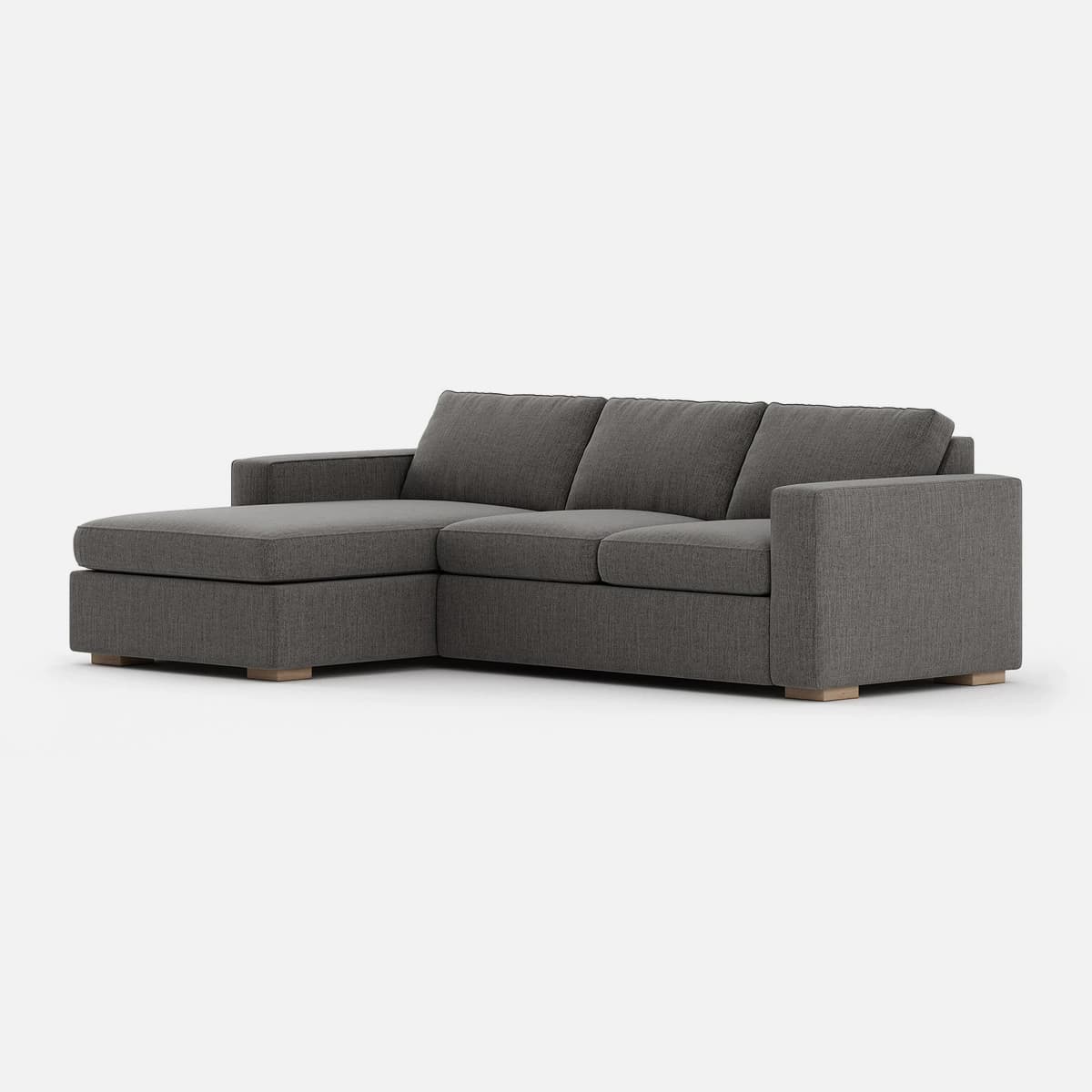 Glozin II Sectional Sofa in Latex—Sand